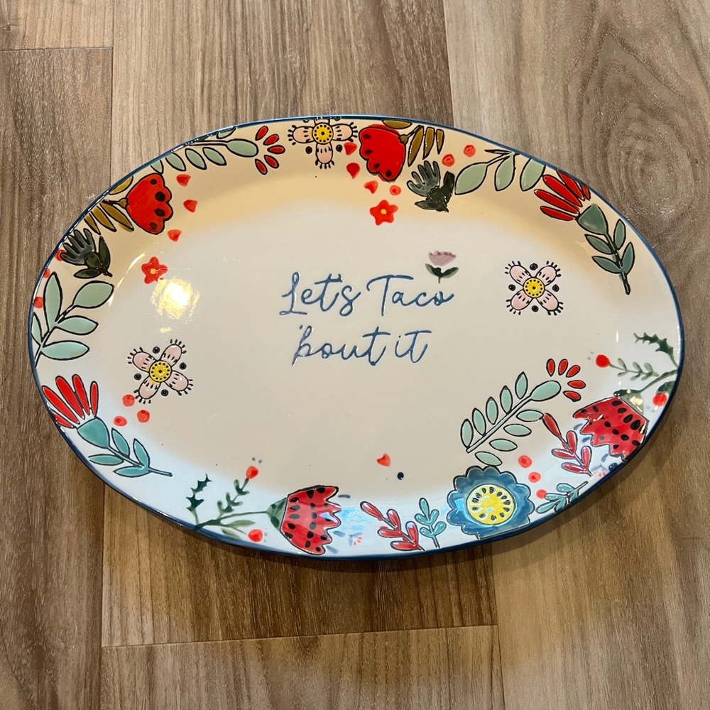 Ceramic serving platter dish NWOT